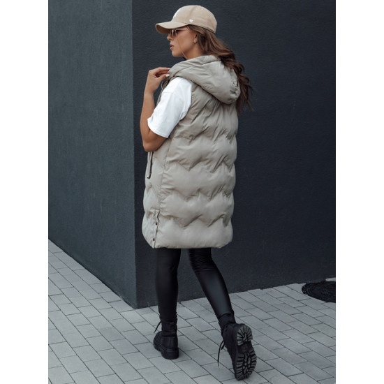 Moteriška dygsniuota rusva liemenė su gobtuvu Lily TY4528