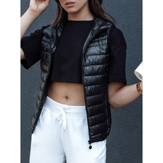 Moteriška juoda liemenė Stylish Moteriškos liemenės