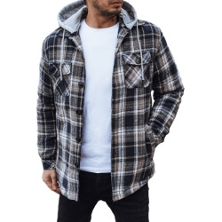 Vyriška pilka striukė su gobtuvu Endrik