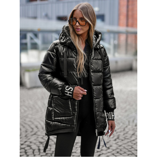 Black glossy jacket Agor Women's jackets
