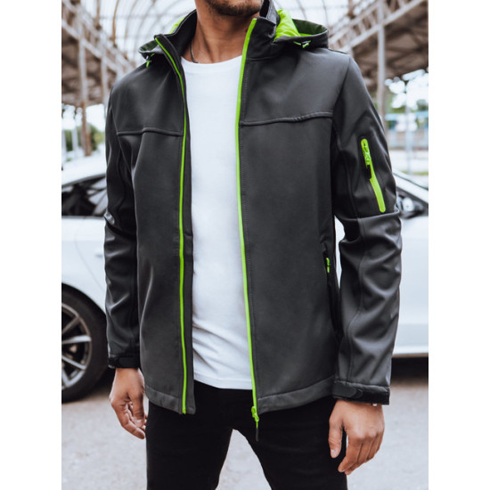 Men's dark grey hooded jacket Retro Men's Jackets and Coats