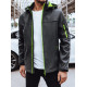 Men's dark grey hooded jacket Retro Men's Jackets and Coats
