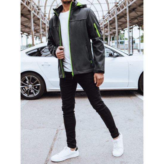 Men's dark grey hooded jacket Retro Men's Jackets and Coats