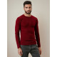 Men's burgundy jumper Areta WX2295 - For men Men's burgundy jumper Areta Sweaters