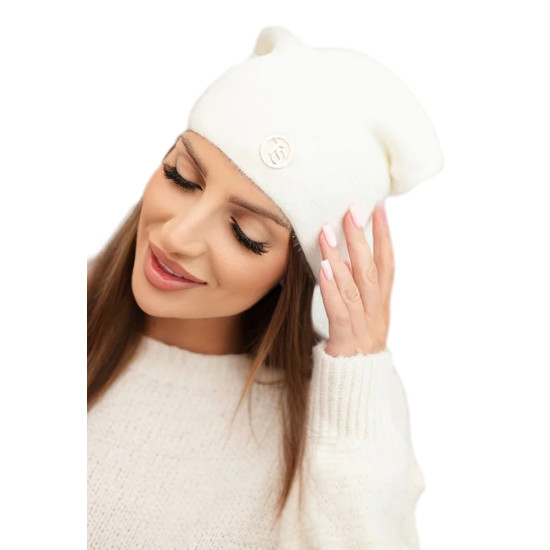 Moteriška baltos spalvos kepurė Ronda Piršinės, šalikai, kepurės ir kt.