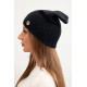 Moteriška juodos spalvos kepurė Ronda Piršinės, šalikai, kepurės ir kt.