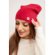 Moteriška raudonos spalvos kepurė Ronda Piršinės, šalikai, kepurės ir kt.