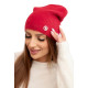 Moteriška raudonos spalvos kepurė Ronda