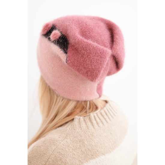 Moteriška rožinės spalvos kepurė Rose Piršinės, šalikai, kepurės ir kt.