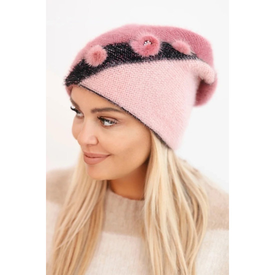 Moteriška rožinės spalvos kepurė Rose Piršinės, šalikai, kepurės ir kt.