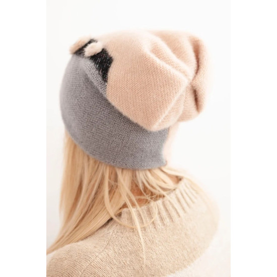 Moteriška rusvos spalvos kepurė Rose Piršinės, šalikai, kepurės ir kt.