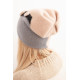 Moteriška rusvos spalvos kepurė Rose Piršinės, šalikai, kepurės ir kt.