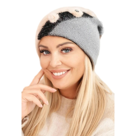 Moteriška rusvos spalvos kepurė Rose Piršinės, šalikai, kepurės ir kt.