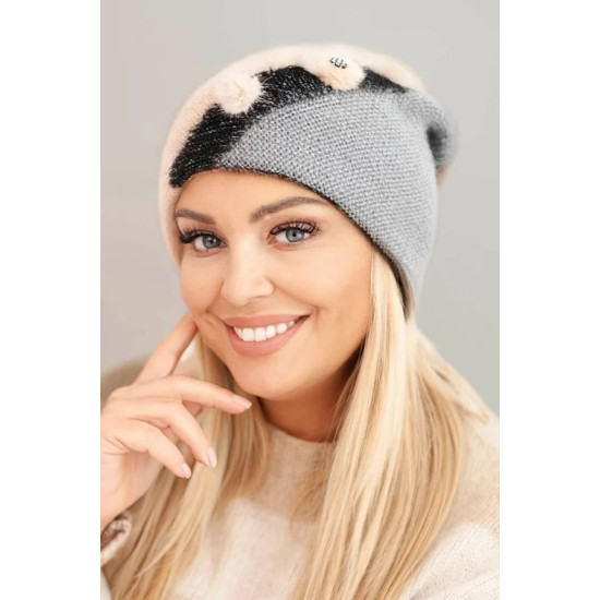 Moteriška rusvos spalvos kepurė Rose Piršinės, šalikai, kepurės ir kt.