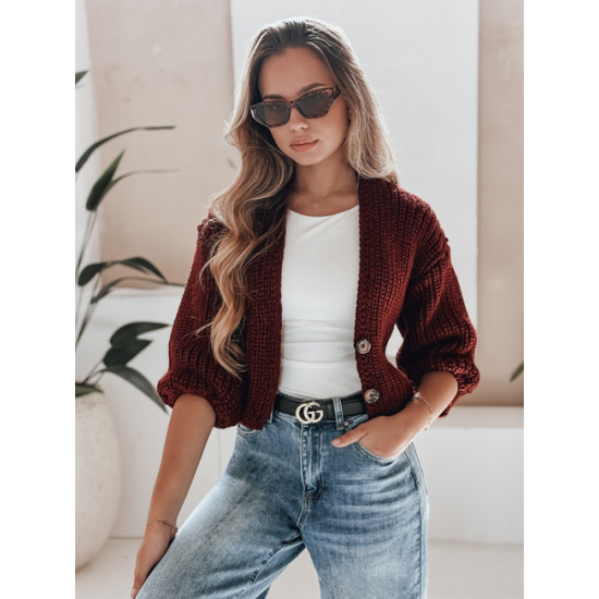 Moteriškas bordo megztinis Lorel Moteriški megztiniai