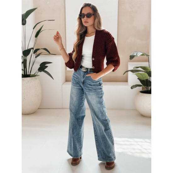 Moteriškas bordo megztinis Lorel Moteriški megztiniai