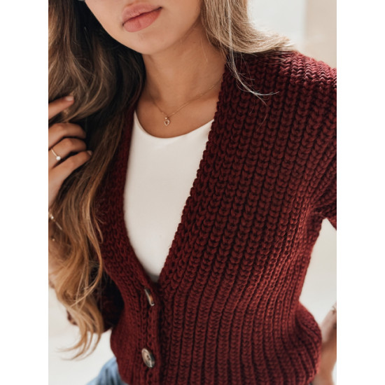 Moteriškas bordo megztinis Lorel Moteriški megztiniai