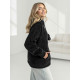 Moteriškas juodas džemperis su gobtuvu Nara JS/HH192/3 - Džemperiai Moteriškas juodas džemperis su gobtuvu Nara Džemperiai su gobtuvu
