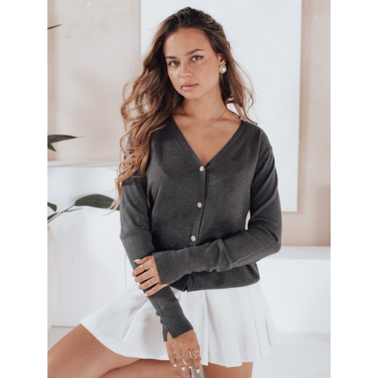 Moteriškas tamsiai pilkas megztinis Glow Moteriški megztiniai