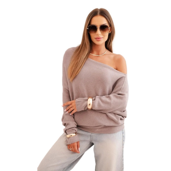 Moteriškas tamsiai rusvas megztinis Anit Moteriški megztiniai