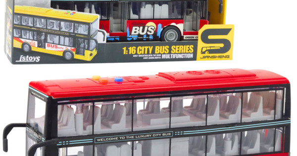 Red double-decker city bus - 22964