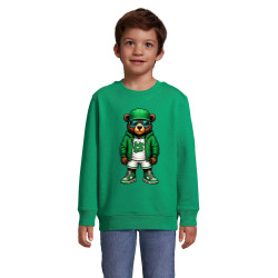 Vaikiškas žalias džemperis Meškinas be kamuolio