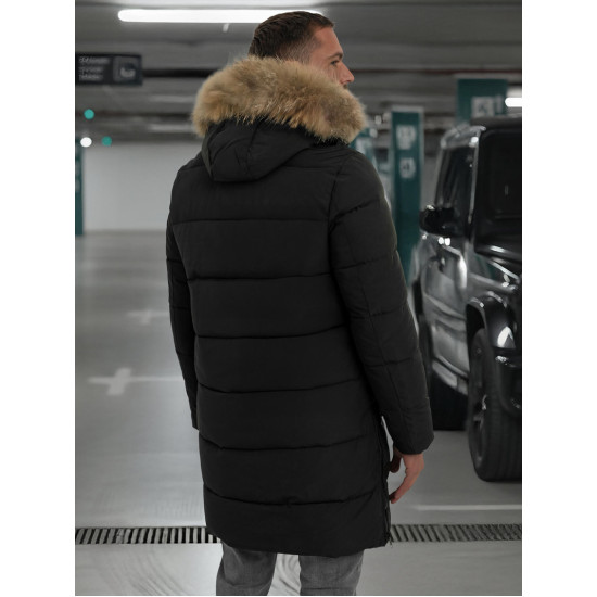 Vyriška juodos spalvos žieminė striukė Fred JS/25M9803/392