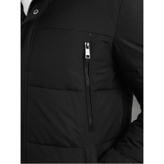 Vyriška juodos spalvos žieminė striukė Fred JS/25M9803/392