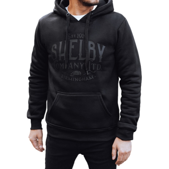 Vyriškas juodas džemperis su gobtuvu Shelby BX5920 - Džemperiai be gobtuvo Vyriškas juodas džemperis su gobtuvu Shelby Džemperiai su užrašais