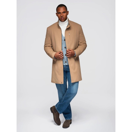 Vyriškas rudas paltas Alpi Paltai