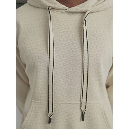 Vyriškas rusvas džemperis su gobtuvu Carla Džemperiai su gobtuvu