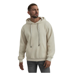 Vyriškas rusvas džemperis su gobtuvu Carla