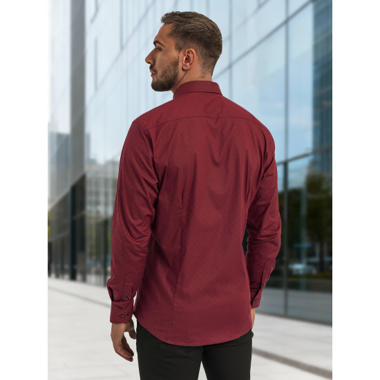 Vyriški bordo spalvos marškiniai Royal Marškiniai
