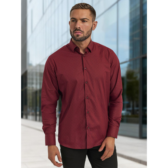 Vyriški bordo spalvos marškiniai Royal Marškiniai