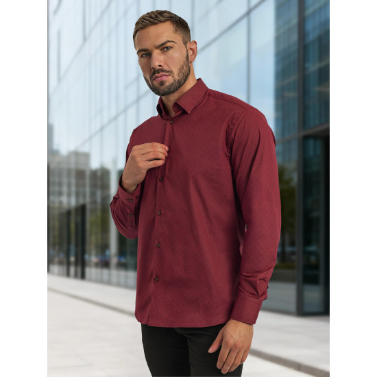 Vyriški bordo spalvos marškiniai Royal Marškiniai