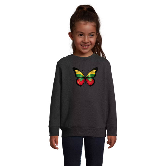 Vaikiškas juodas džemperis Meškinas su kamuoliu Krepšinis