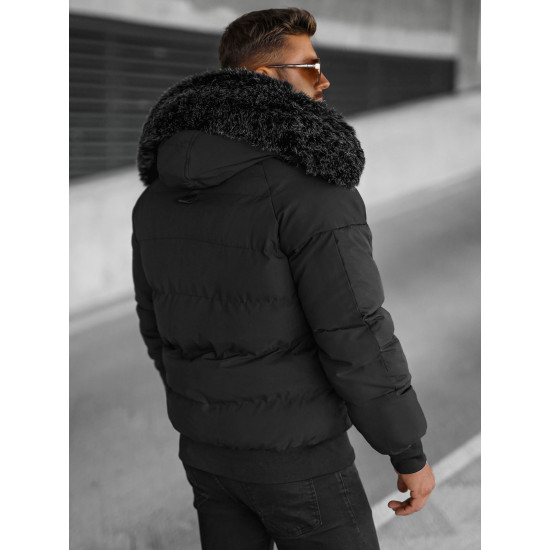 Žieminė juoda vyriška striukė Vitor O/M798Z