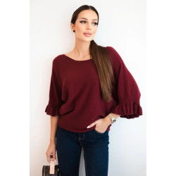 Moteriškas bordo megztinis Avril