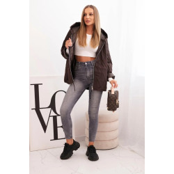 Moteriška tamsiai rudos spalvos strtiukė Evelin