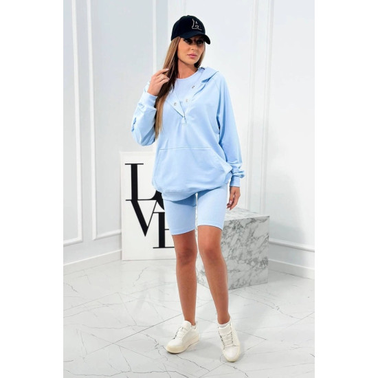 Moteriškas mėlynas 3 dalių komplektas Kimi Moteriški komplektai