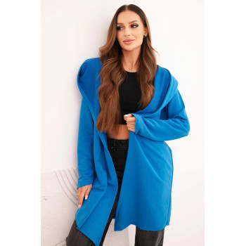 Women's blue knitted sweater with a pattern Alison