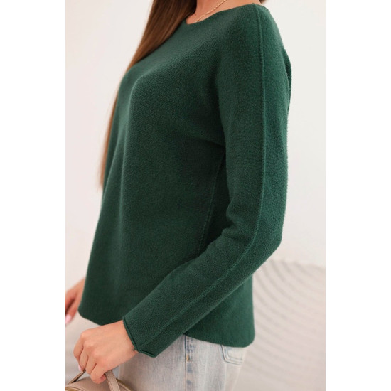 Moteriškas tamsiai žalios spalvos megztinis Romil Moteriški megztiniai