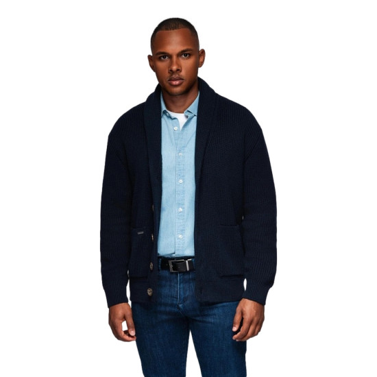 Vyriškas tamsiai mėlynas megztinis Roy Megztiniai