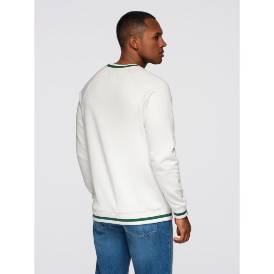 Vyriškas baltas džemperis Ombre Džemperiai be gobtuvo