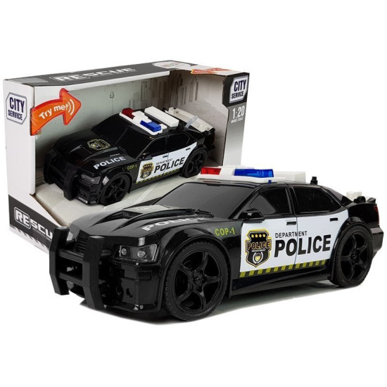 Policijos automobilis su garso ir šviesos efektais Tarnybiniai automobiliai