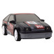Nuotoliniu būdu valdomas sportinis automobilis R/C 1:24 Juodi keičiami ratai 17183 - Žaislai Nuotoliniu būdu valdomas sportinis automobilis R/C 1:24 Juodi keičiami ratai Radijo bangomis valdomi žaislai