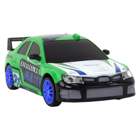 Nuotoliniu būdu valdomas sportinis automobilis R/C 1:24 Žalia keičiami ratai 17185 - Žaislai Nuotoliniu būdu valdomas sportinis automobilis R/C 1:24 Žalia keičiami ratai Radijo bangomis valdomi žaislai