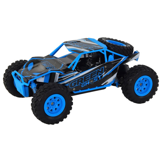 Nuotoliniu būdu valdomas visureigis R/C 1:24 mėlynas Radijo bangomis valdomi žaislai