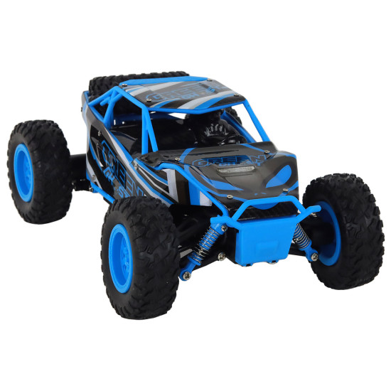 Nuotoliniu būdu valdomas visureigis R/C 1:24 mėlynas Radijo bangomis valdomi žaislai