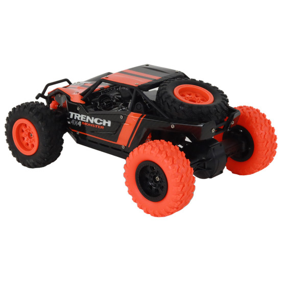 Nuotoliniu būdu valdomas visureigis R/C 1:24 Orange 17178 - Žaislai Nuotoliniu būdu valdomas visureigis R/C 1:24 Orange Radijo bangomis valdomi žaislai